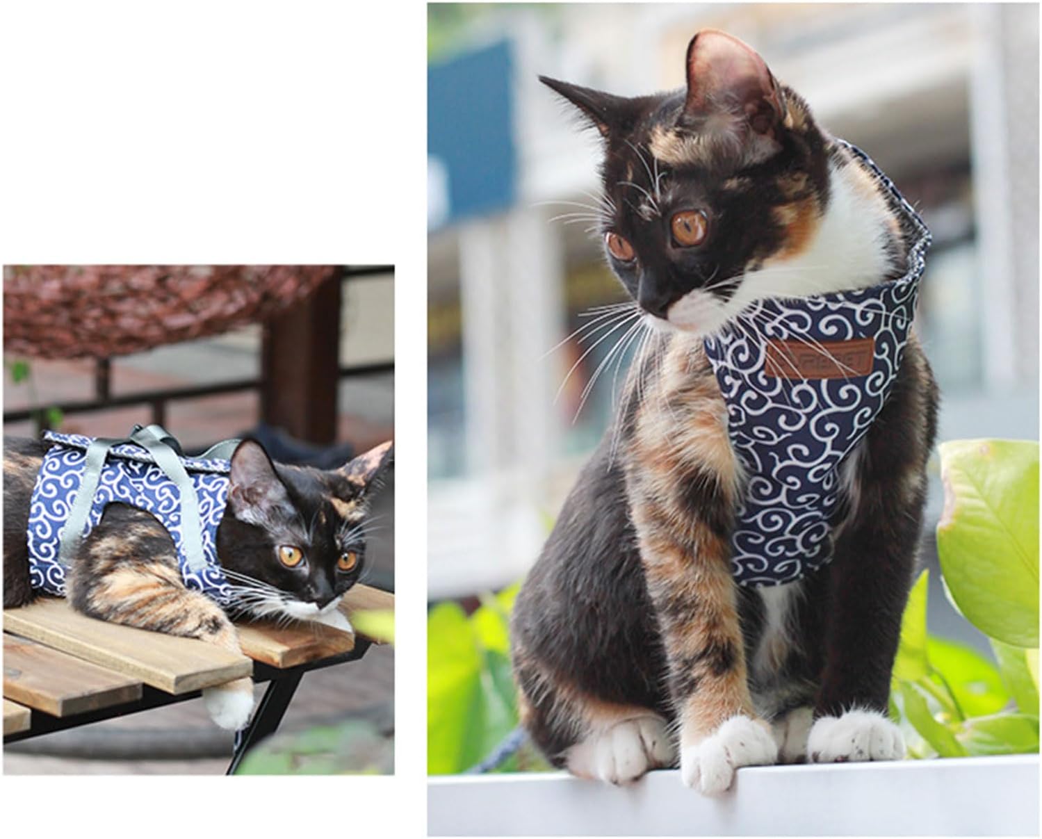 Harness Leash Set for Small Cats Escape, Red L | Adjustable and Breathable Vest with Comfortable and Secure Buckles, Ideal for Kitten, Small Breeds
