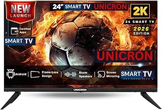 24”INCH HD Ready Android Smart LED TV | WiFi Enabled | Built-in Apps Compatible (YouTube, Netflix, Prime Video) | Screen Mirroring | HDMI, USB Connectivity | Slim & Stylish Design