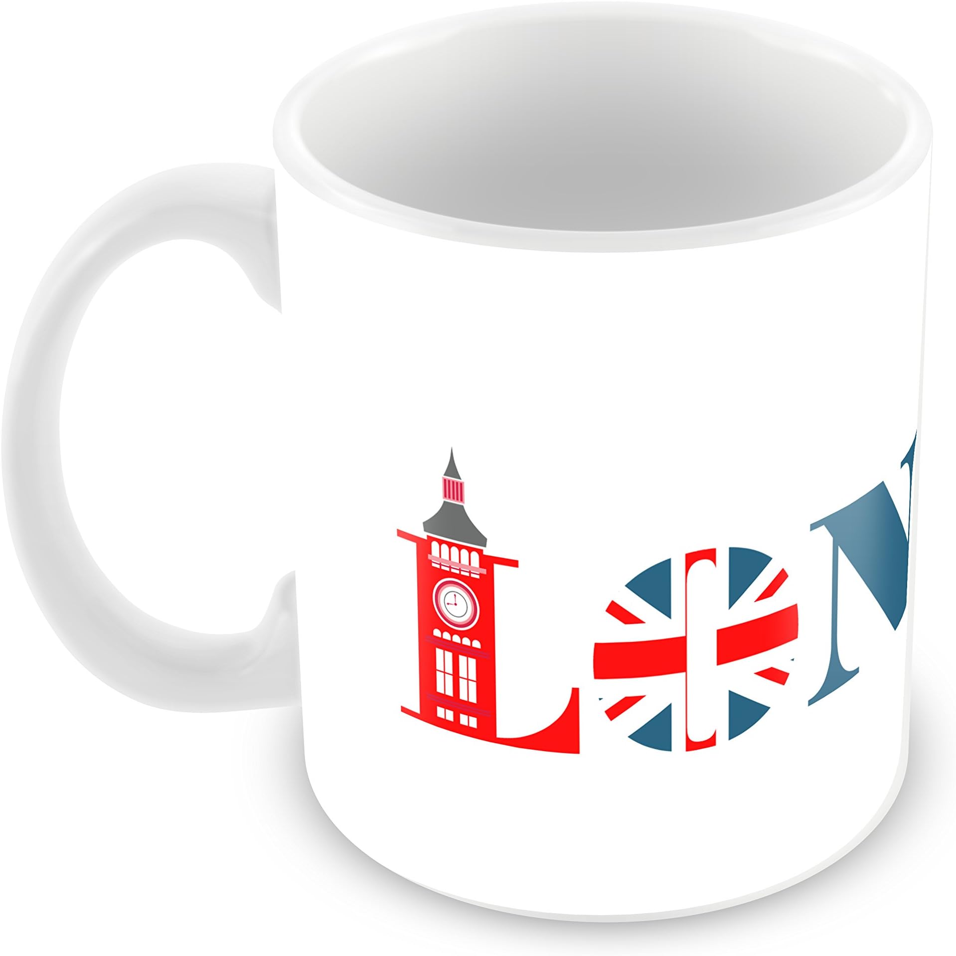 Geek Details London Coffee Mug, 11 oz, White