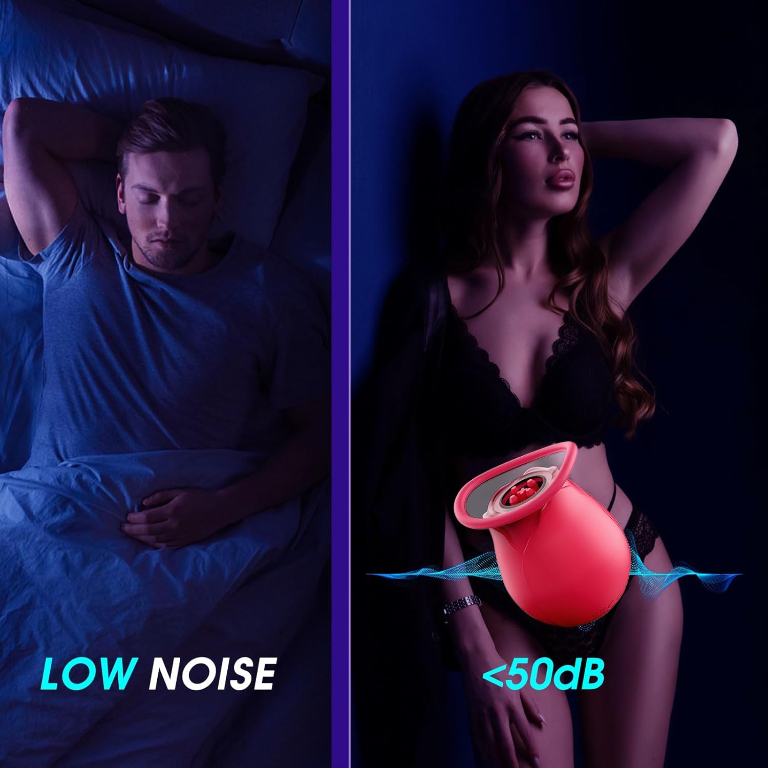 Women Sex Toys Rose Sex Toy - Rose Sucking Vibrator Clit Sucker Personal Massagers Woman Adult Toys G Spot Vibrator Nipple Stimulator with 10 Patterns Rose Toy Cup Tongue Licker