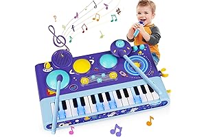 Baby Musical Toys 3-in-1 Piano Keyboard, Xylophone, and Drum Set: Your Child's Symphony of Development