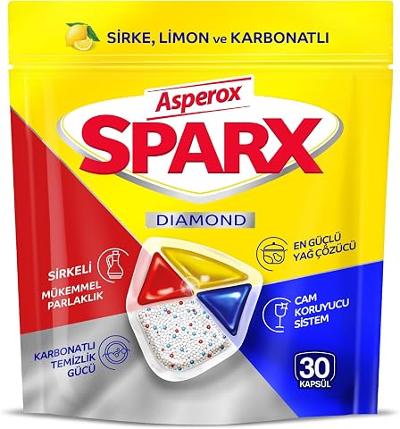 Asperox Sparx Diamond Bulaşık Makinesi Kapsülü 30 Adet