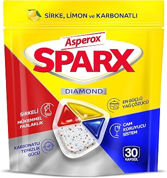 Asperox Sparx Diamond Dishwasher Capsule 30 Pieces