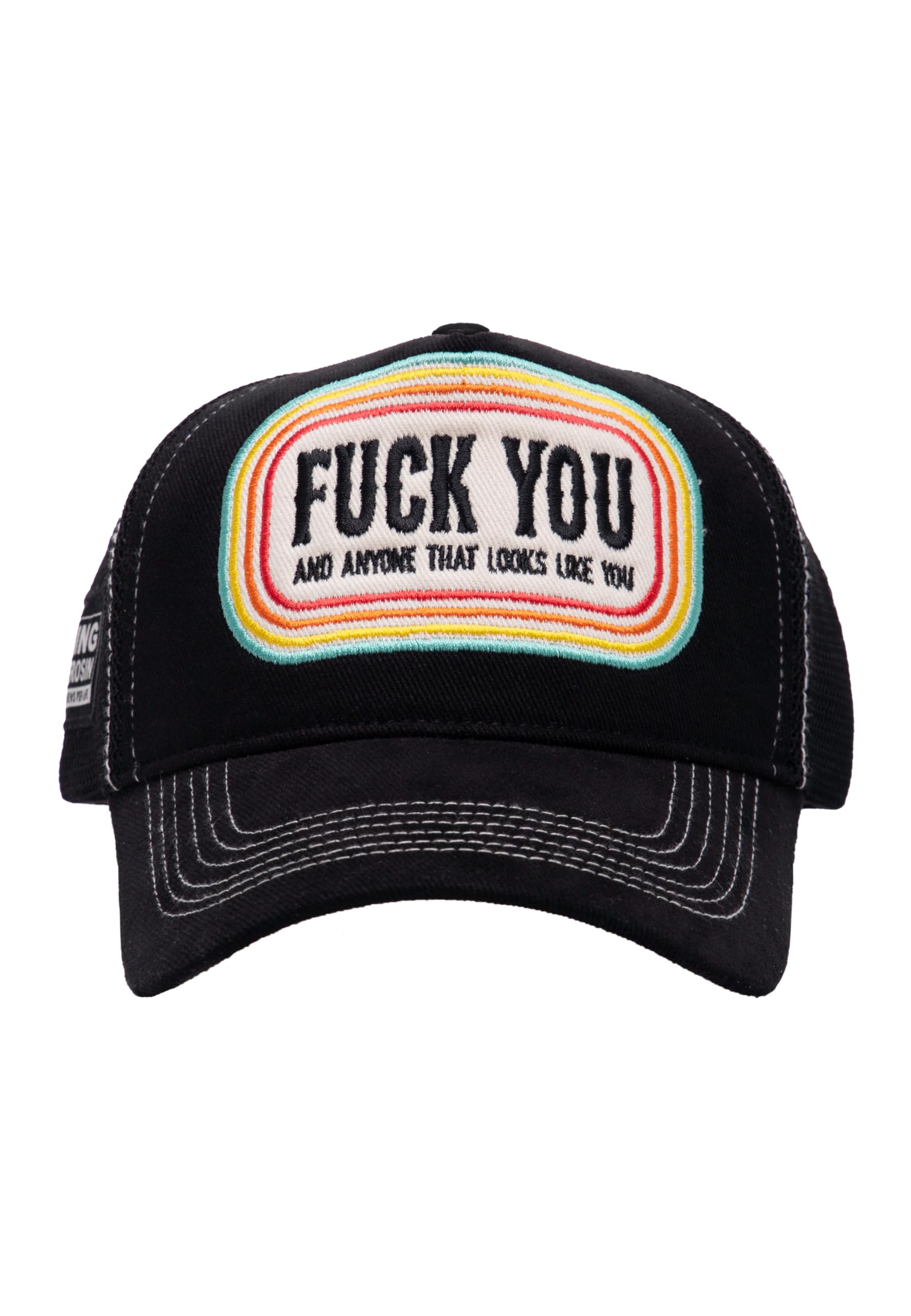 King Kerosin Cappellino Trucker - F You, Nero , Taglia unica
