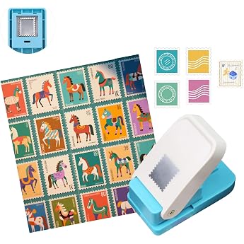 Handmade Scrapbooking 1 inch 25mm Size Craft Punch Square Hole Punch Classification File Embossing Punch Mini Fancy Punch for DIY Tab Creation Scrapbooking Handmade Cards Perfect for