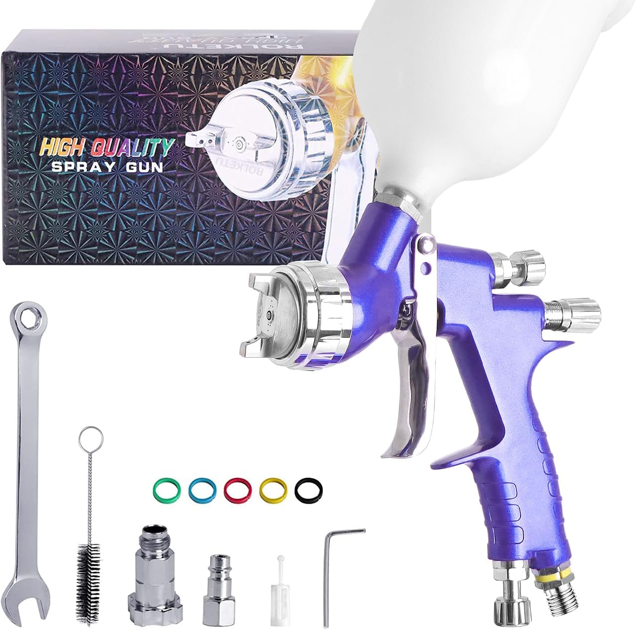 Titan Tools 19110 HVLP Touch-Up Paint Spray Gun – 1mm Tip