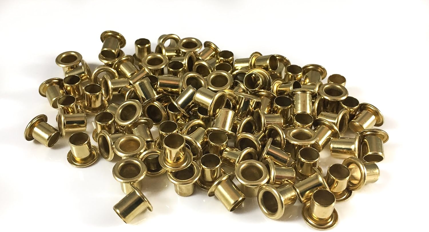 89 1/4" Brass Rivets Kydex Eyelets. Set of 100 Kydex Holster Eyelets for .080
