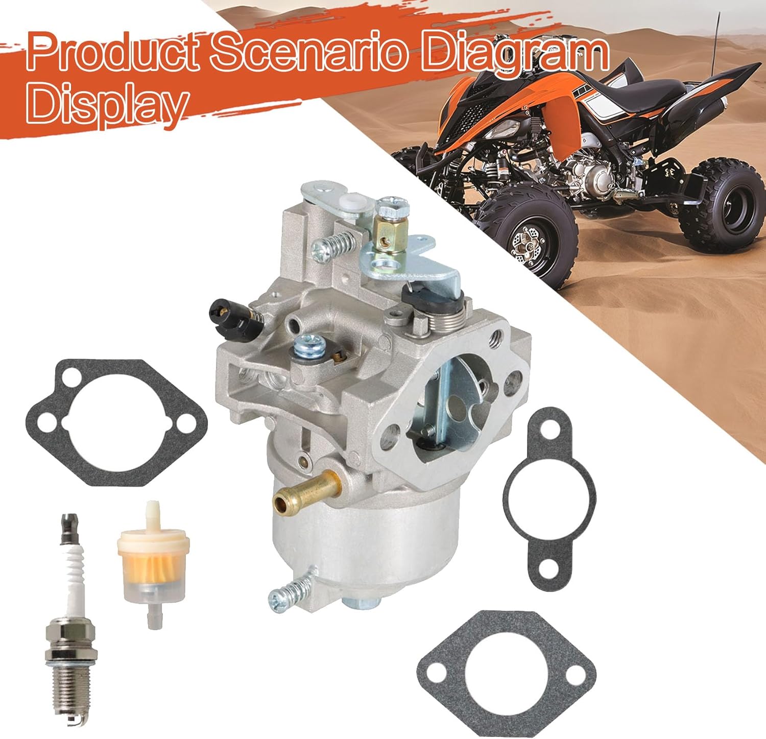 labwork Carburetor Carb Kit Replacement for Kawasaki Mule 500 520 550 KAF300 KAF300A KAF300B KAF300C KAF300D