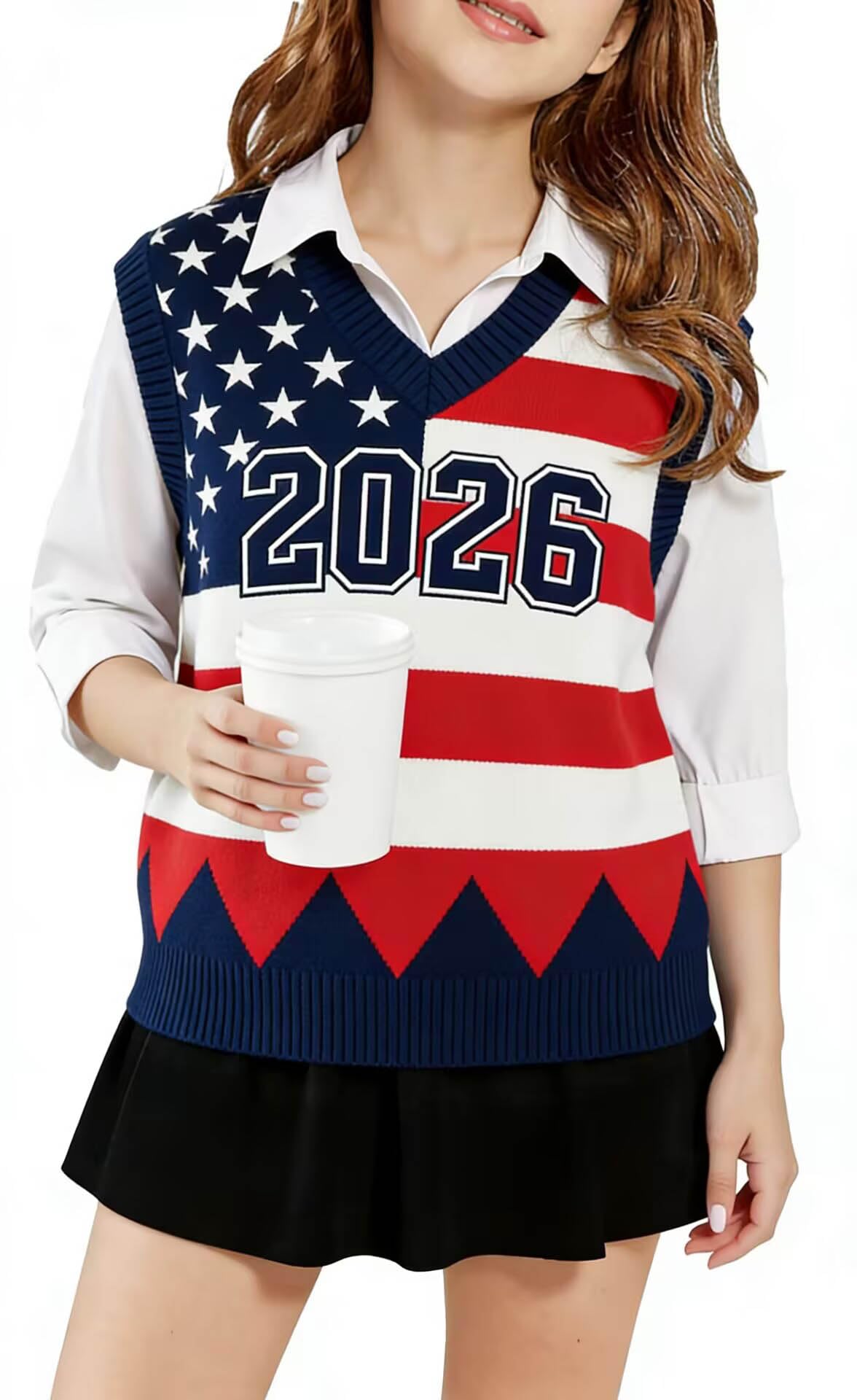 SELINK Boys Girls School Uniform Sweater Vest V Neck Soft Comfy Pullover Trendy Argyle Knitted Waistcoat Vest