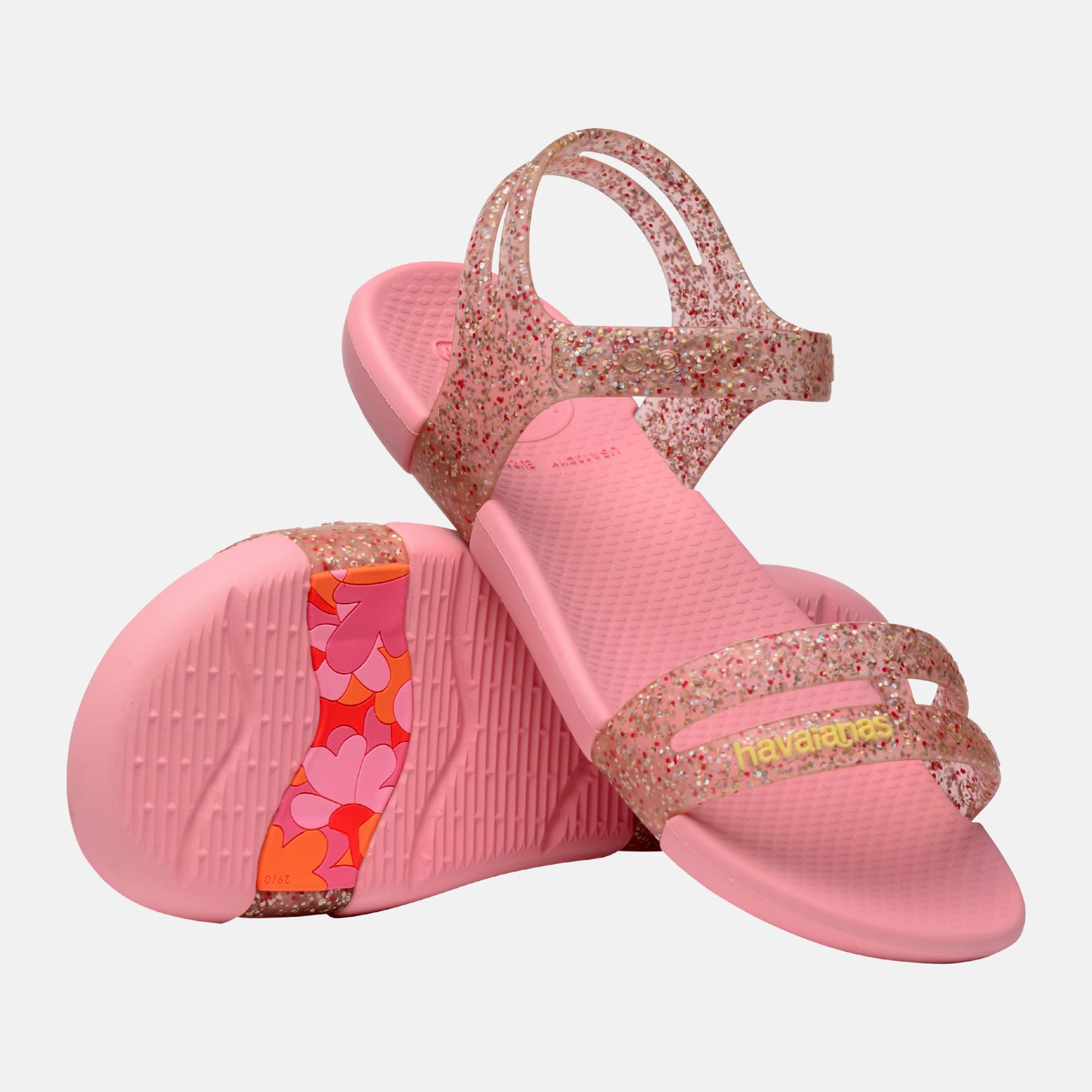 Havaianas - Kids Play Mall Glitter, Sandalias Infantiles con Purpurina, Ergonómicas y Brillantes, Suela Antideslizante y Sujeción Segura, Niñas
