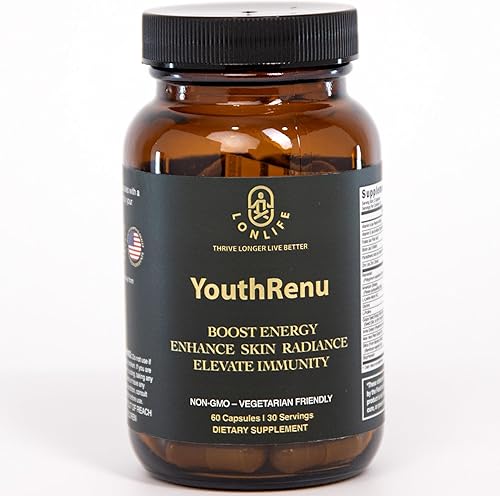 YouthRenu - Suplemento de resveratrol antienvejecimiento con trans-resveratrol, colágeno de biotina - Suplementos energéticos para mujeres y hombres