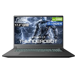 Thunderobot Storm 17 5060 17 inch Gaming Laptop 17 3 QHD 165Hz 2K Display Core i7-13620H GeForce RTX