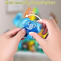 Vista 5 de Magnetic Tiles Set, Magnet Blocks Building Toys, Safari Animals Magnetictile for Toddler 3-5, Assembly 3D Structure Jungle & Forest Theme, STEM