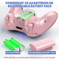 Vista 6 de Gamrombo 2 Pack Replacement for Xbox 360 Controller, Wireless Controllers Gamepad Upgraded Joystick Compatible with 360 & Slim, Windows 11/10/8/7 PC