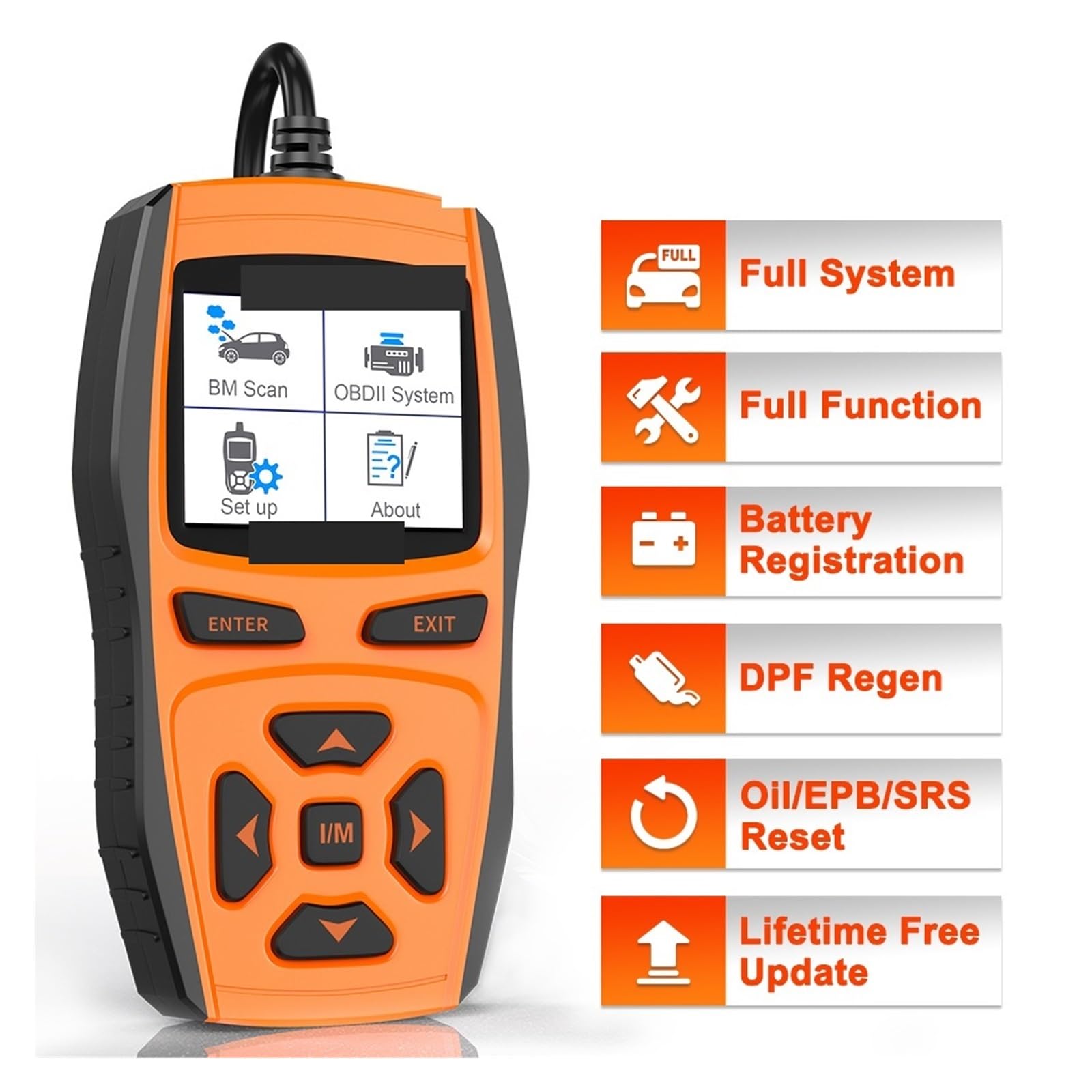 Escáner OBD2 7810 for Coche, reinicio de Servicio de Aceite, EPB, Caja de Cambios, herienta de diagnóstico TPS, escáner automotriz OBD 2