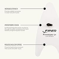 Vista 5 de FINIS Freestyler Hand Paddles - Freestyle Swim Training Aid - Improves Stroke Technique