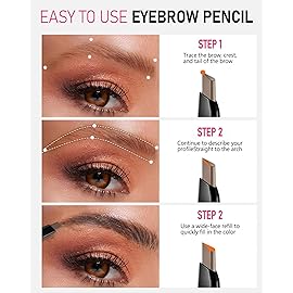 Yfulfill Eye Brow Pencils for Women - Waterproof Brown Eyebrow Pencil with Brush, Filler for Blondes