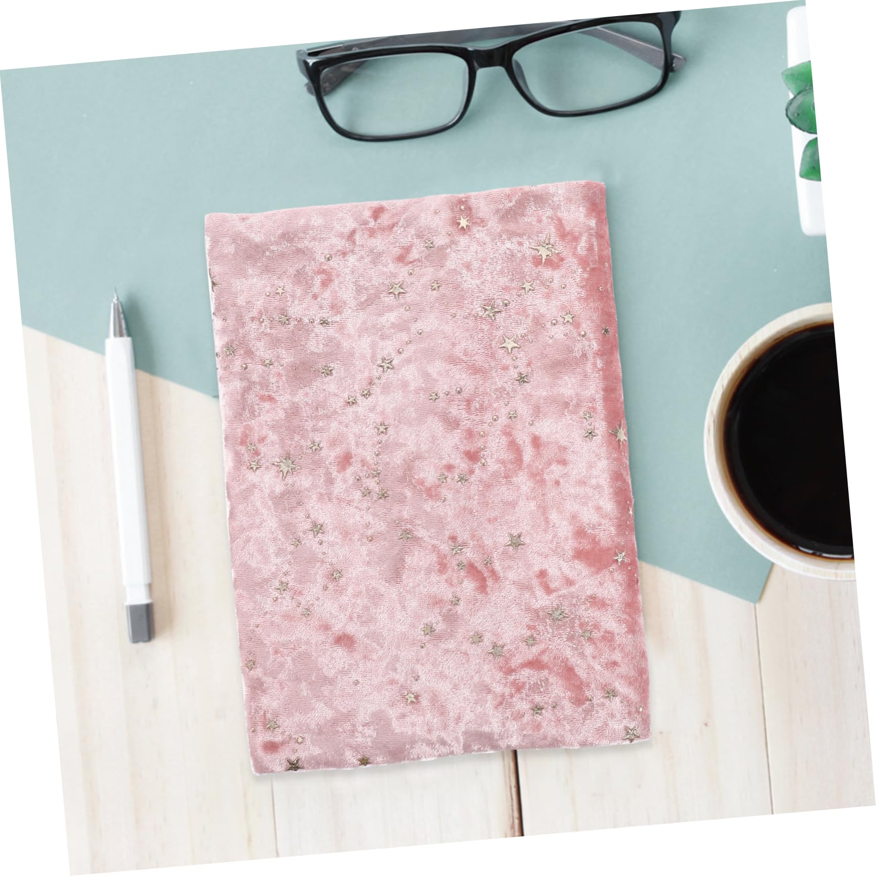 Housoutil 4 Piezas Funda de Libro Decorativa para Protección de Libros Chic Mano Color Rosa Duradero para y