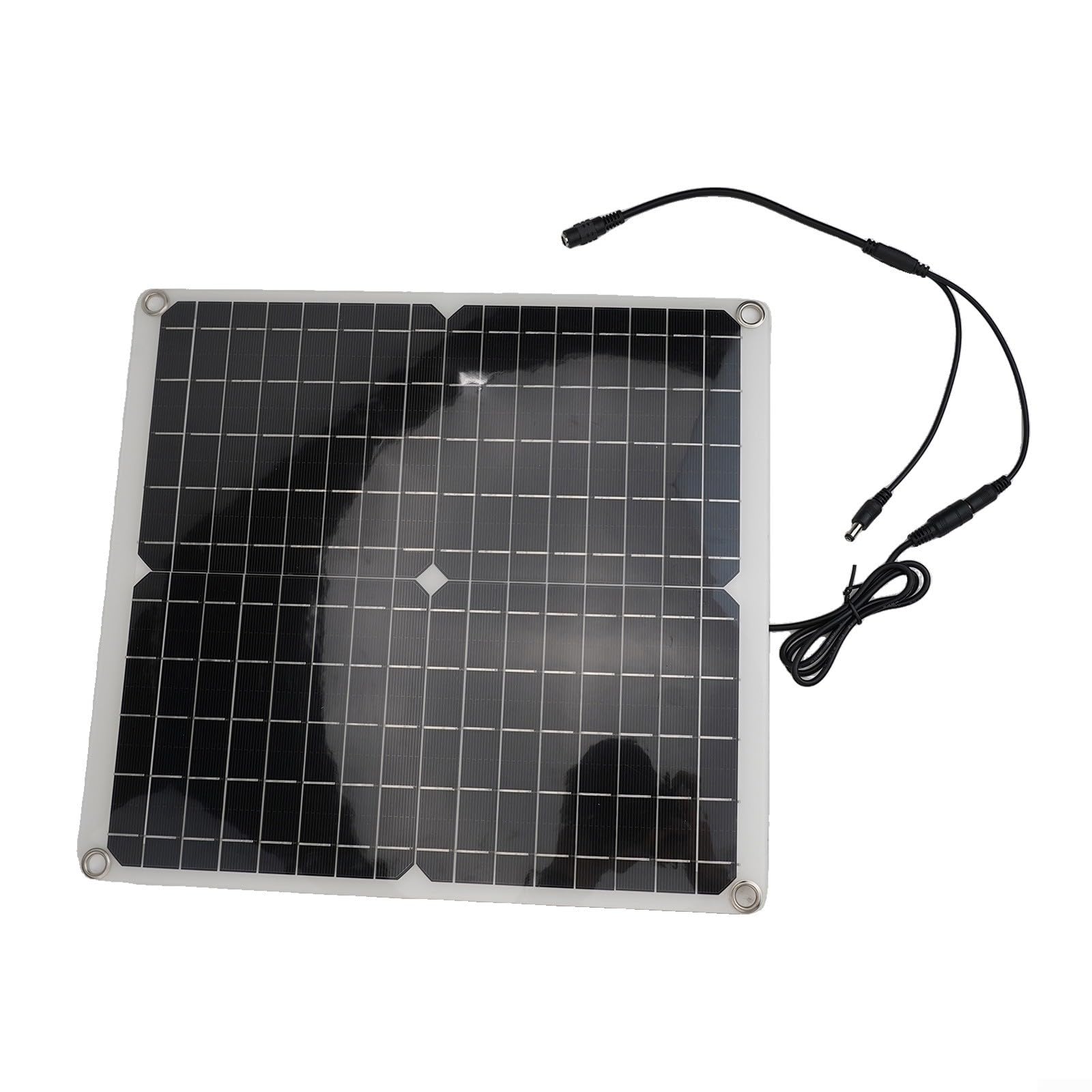 Ventola di scarico solare da 30 W con doppia ventola da 12 V per serra, camper, pollo, casa, pannello monocristallino nero, IP65 (ventilatore solare)