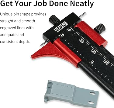 Model Tool Parallel Line Scribing Tool, Ruler with Adjustable Edge Guide