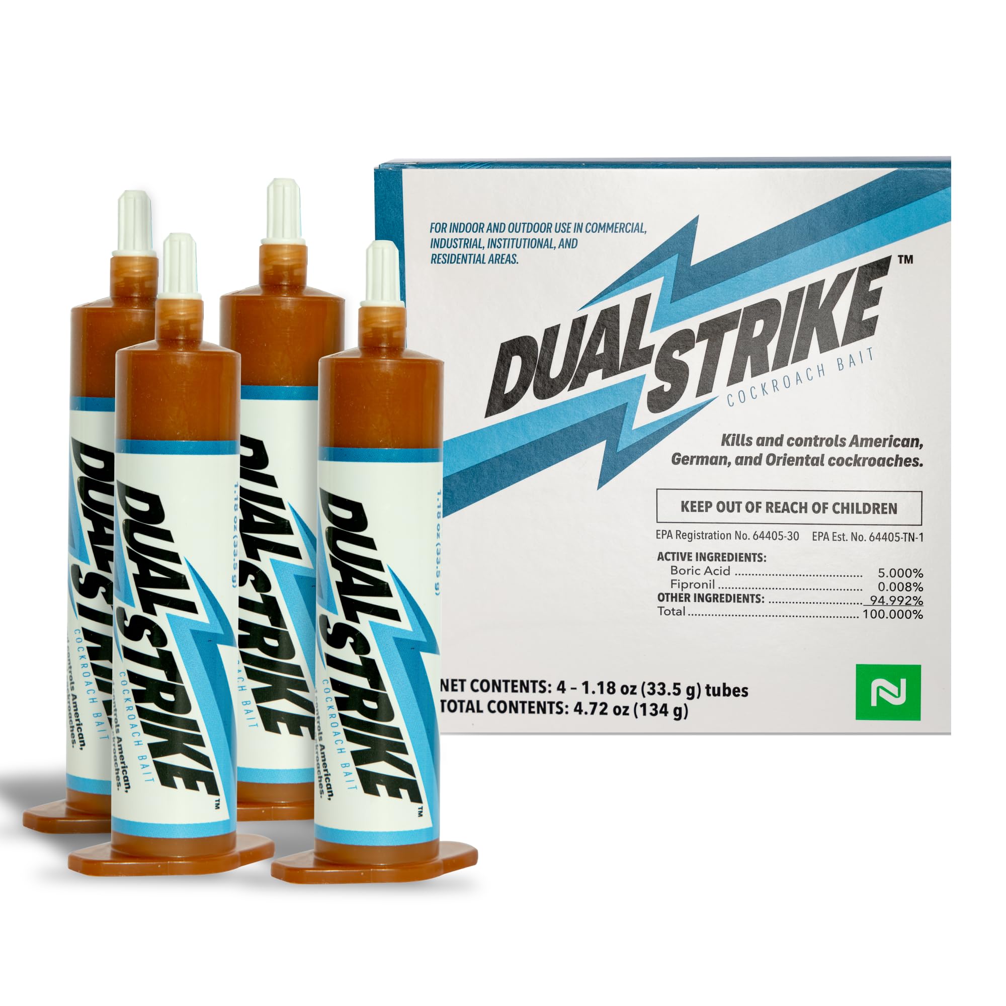 Amazon.com: Nisus Dual Strike Cockroach Bait Gel, Kills Roaches