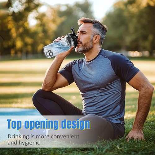 Miniatura 2 de 2 botellas agitadoras para mezclas de proteínas, botella mezcladora de proteínas, para batidos de proteínas súper cremosos, tazas agitadoras para