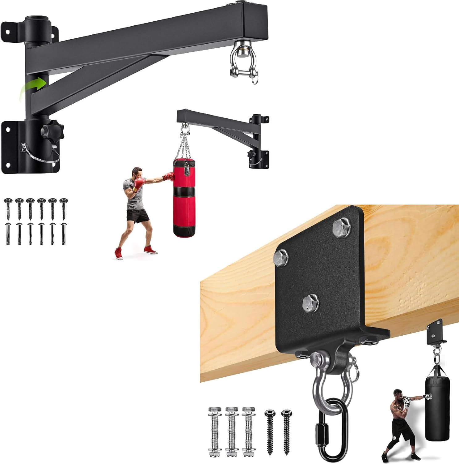 Beam Mount Hardware for Heavy Bag and Wall Mount Punching Bag Hanger