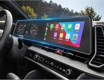 YEE PIN 2025 Kia Sportage Screen Protector for 2025 Kia Sportage Accessories for 2023 2024 2025 Kia Sportage Hybrid SX, SX-Prestige, X-Pro, X-Pro Prestige 12.3-In Dual Panoramic Straighter Display