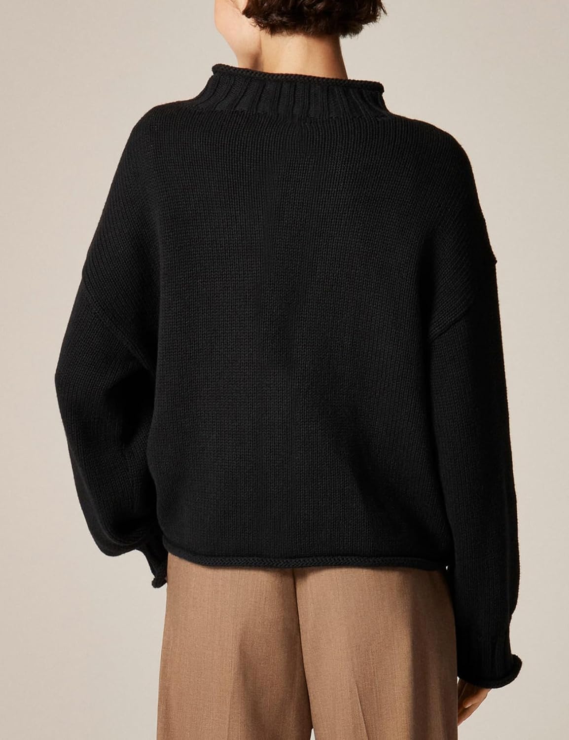 Yimoon Womens Oversized Rollneck Sweater Casual Cable Knit Long Sleeve Chunky Pullover Sweater Fall Winter Knitwear 2026 - Image 2