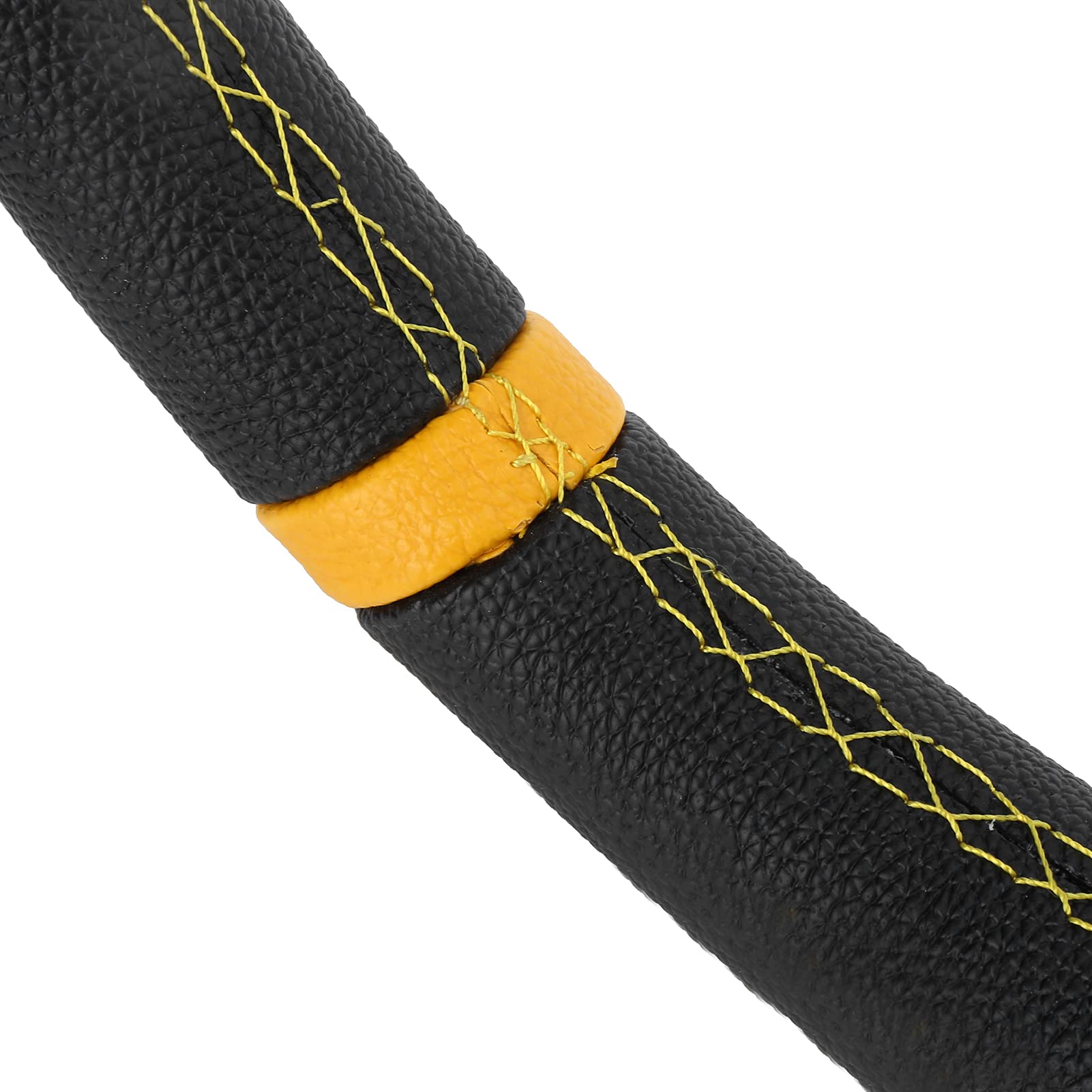 Kierownica, Aluminiowa Rama PU Kierownica Wyścigowa 14 Cali 35 Cm Ręcznie Szyta w Stylu Deep Dish, Uniwersalna Sportowa do Modyfikacji Samochodu Ulepszenie Drift Street Use