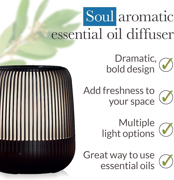 Difusor de Aromas Pranarom Soul Negro con Luz LED miniatura 3