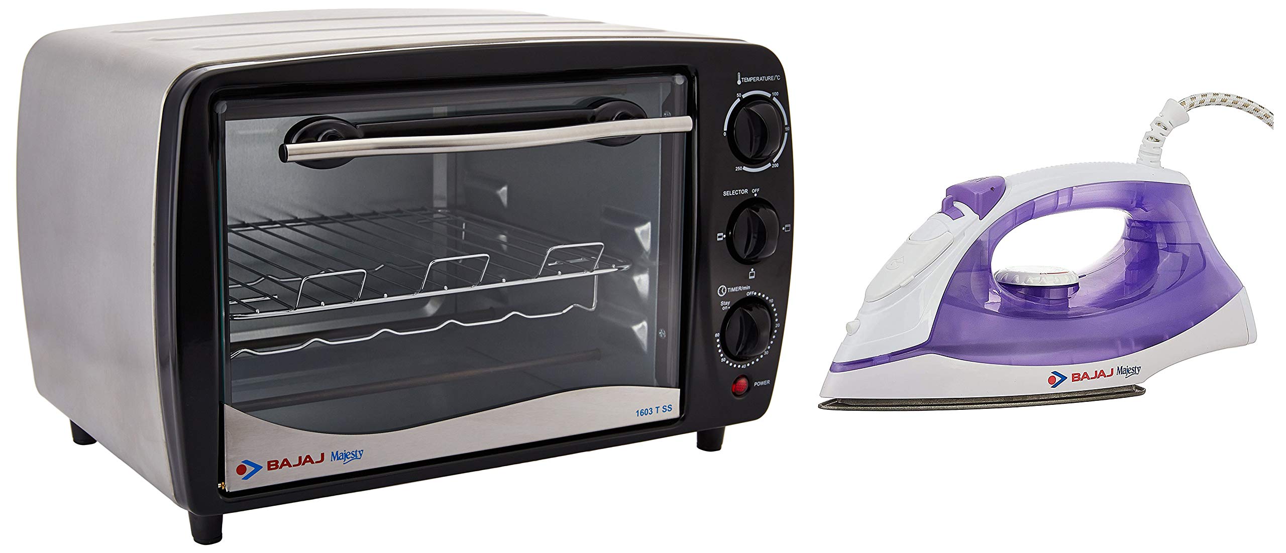 Buy Bajaj Majesty 1603 TSS 1200Watt Oven Toaster Grill & Bajaj Majesty