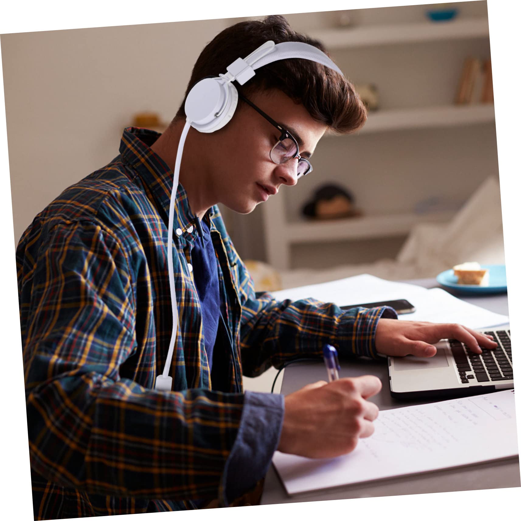 SHINEOFI Cuffie Over Ear Cavo Cuffie Overear Stereo per Gaming per Computer per Auricolari Comodi