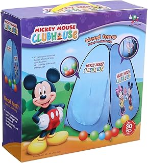 خيمة بيت الالعاب ميكي ماوس من جيان هونج، 90 × 90 × 100 سم - 50 كرة