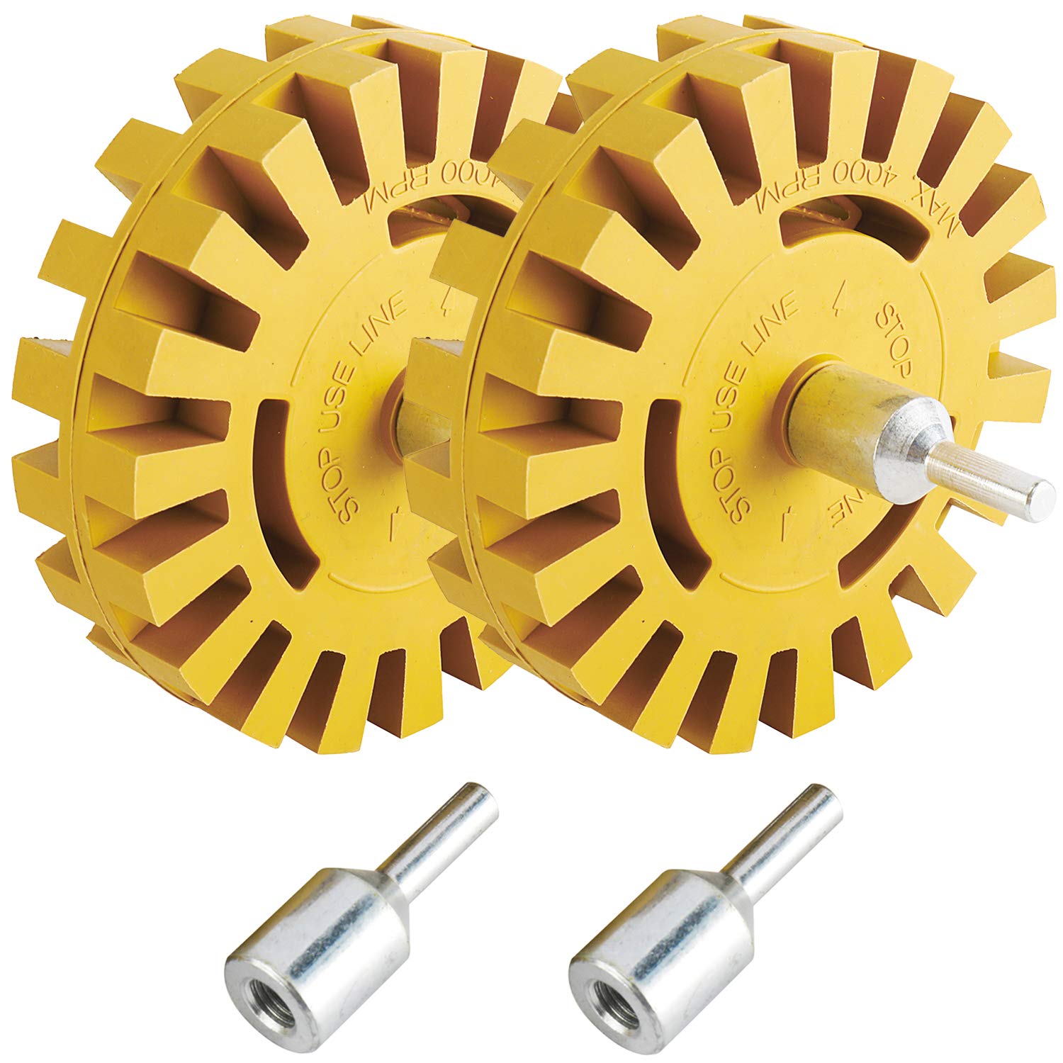 Buy Toolly 2 Pack Decal Remover Eraser Wheel, Car Decal Sticker Remover