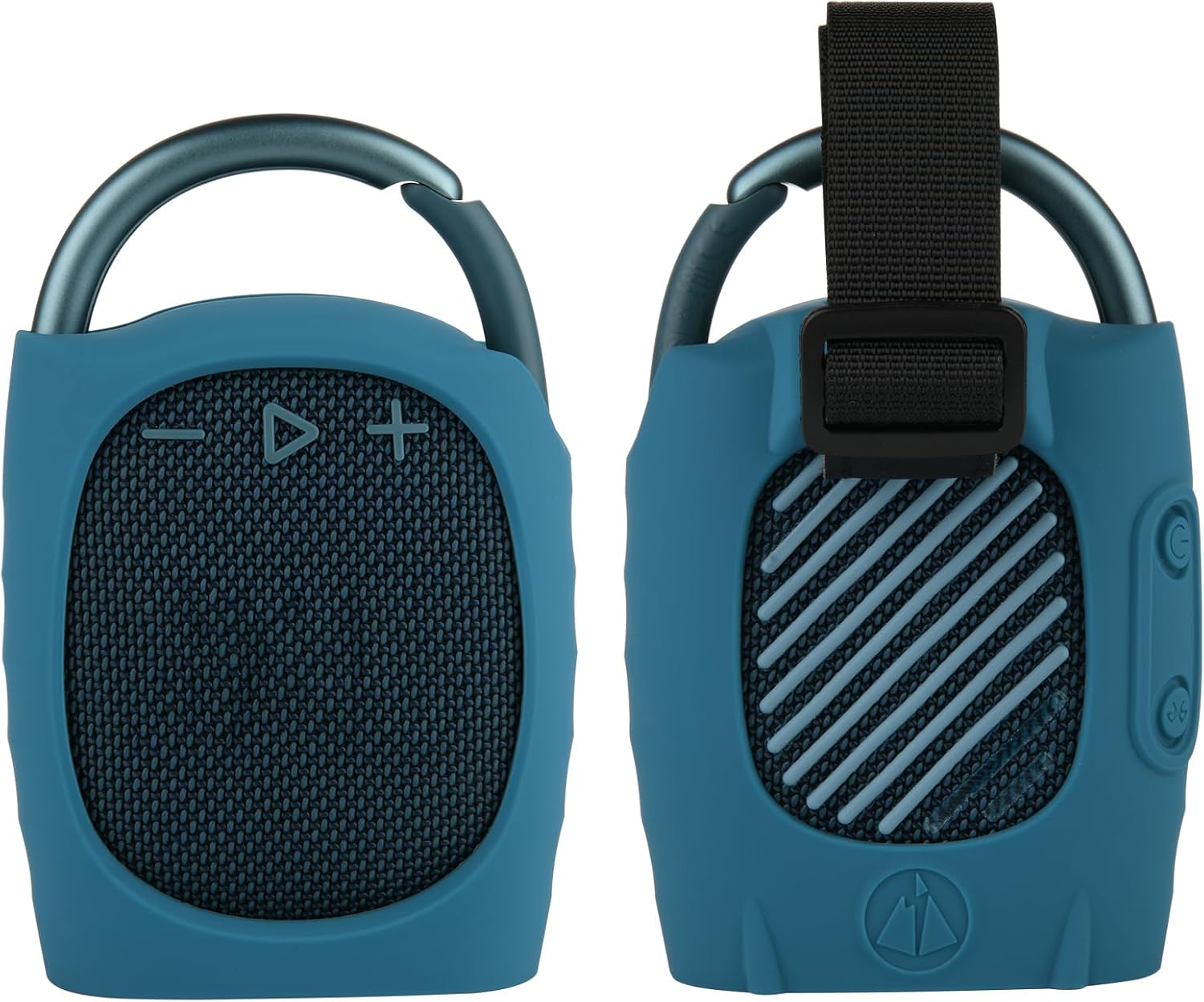 TXEsign Silicone Protective Carrying Case Compatible with JBL Clip 4 - Portable Mini Speaker Stand UP Cover Pouch for JBL Clip 4 (Blue)