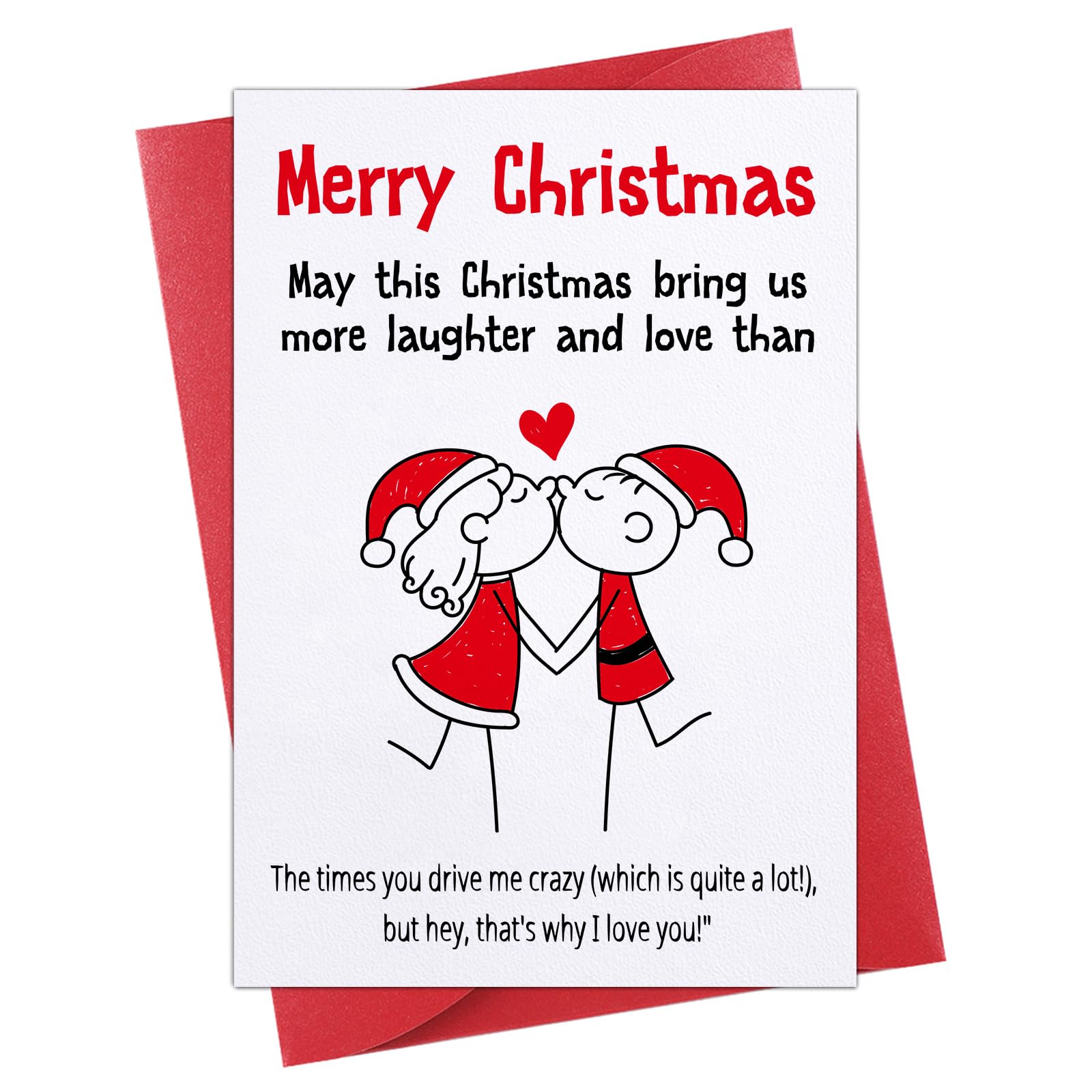 Christmas Card Xmas Funny Unicorn | Boyfriend Girlfriend Husband Wife – All Things Unicorn