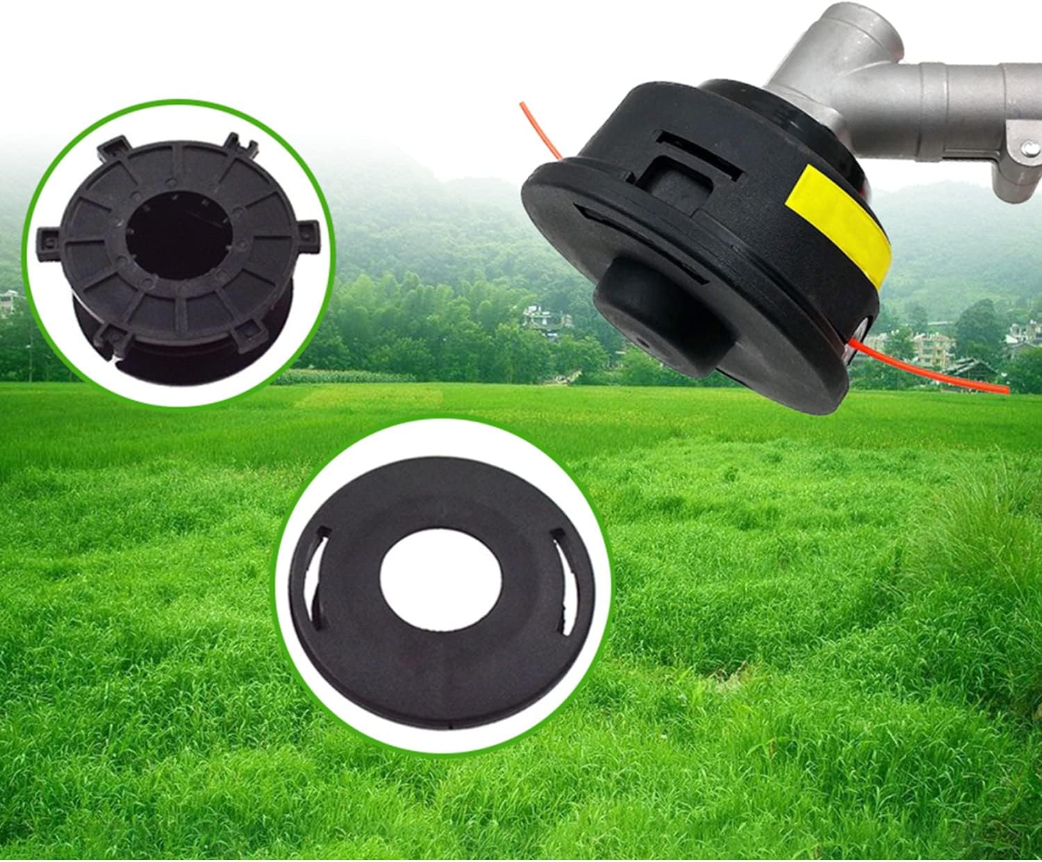 Trimmer Head Spool and Cover Replacement Kit for FS80 FS85 FS45 FS55 FS100 FS120 FS130 FS90 FS110 FS56 FS60 String Trimmer Compatible with 6793204-802229 40027139708 00009971501