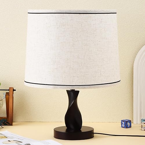 Miniatura 2 de Juego de 2 pantallas de lámpara pequeñas, pantalla de tela de lino para lámpara de mesa, lámparas de pie, repuesto de cubierta de lámpara doméstica,