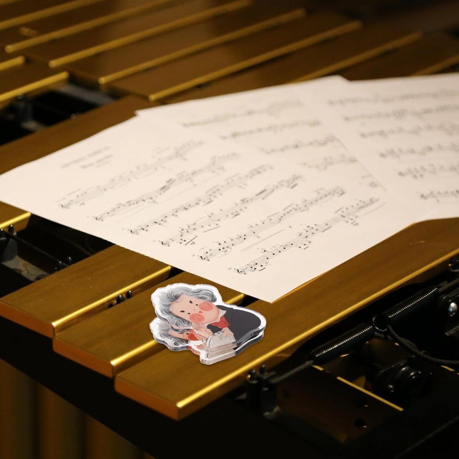 Cartoon Plastic Music Score Clip for Piano Practice Xmas image 4