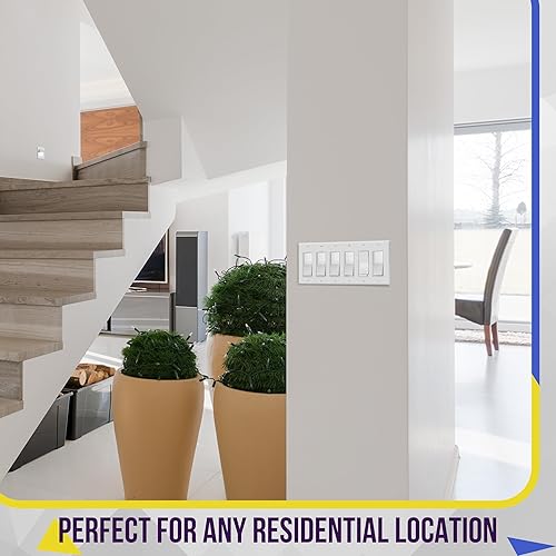 Miniatura 4 de Enerlites decorador de policarbonatoGFCI, tamaño estándar, irrompible, Blanco, 8836-W