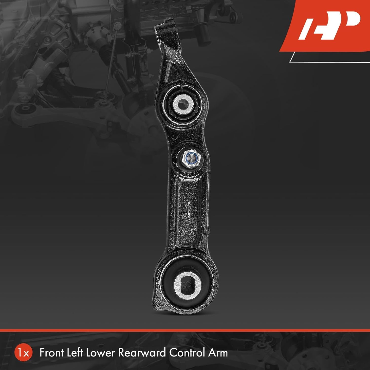 A-Premium Front Left Lower Rearward Control Arm, with Bushing, Compatible with Mercedes-Benz - 2003-2011 - CLS500, CLS550, CLS55 AMG, CLS63 AMG, E320, E350, E500, E550, E55 AMG