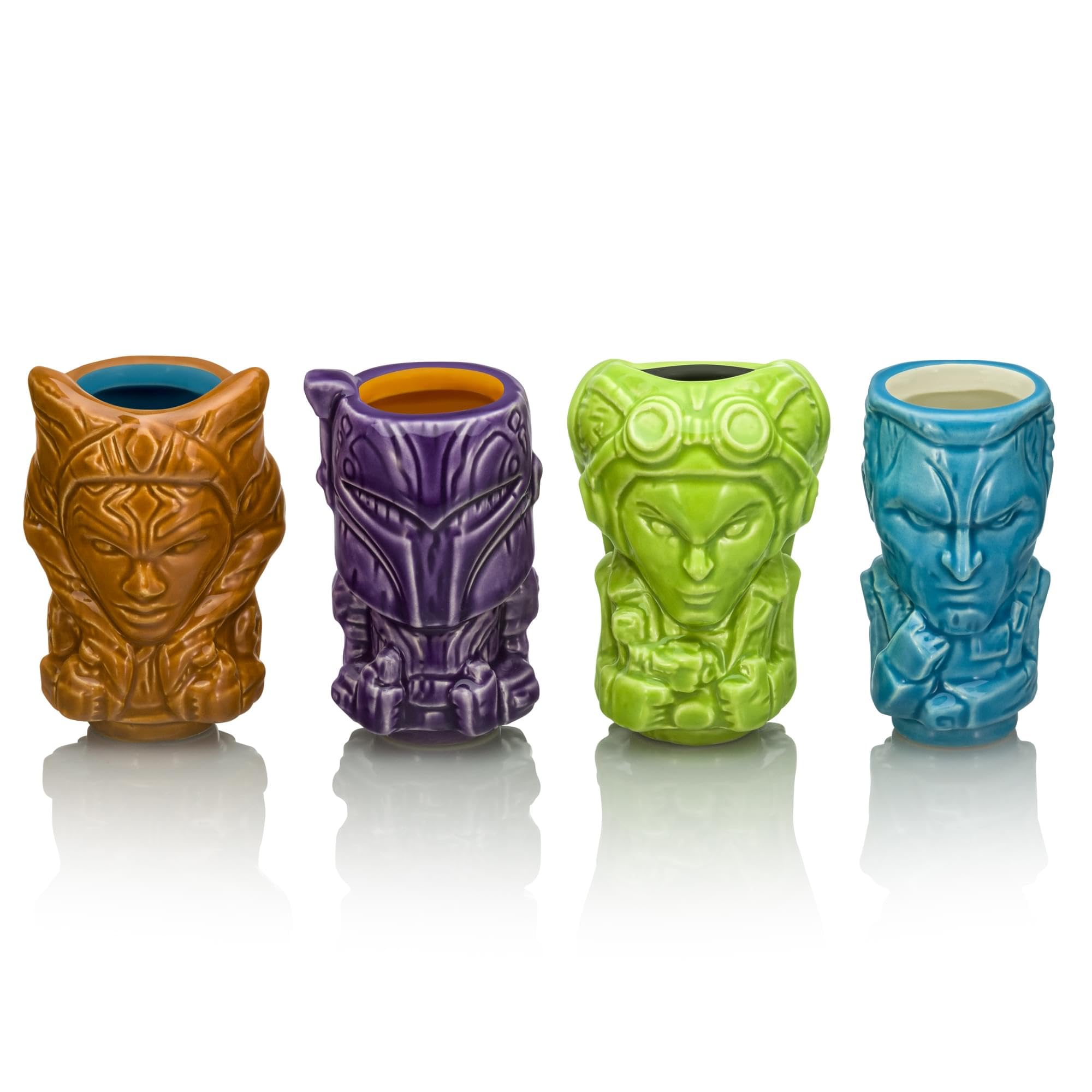 Star Wars Geeki Tikis マグカップ 4種　スターウォーズ Amazon.com | Geeki Tikis Star Wars Ahsoka Ceramic Mini Muglet 4