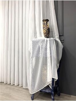 Seyrek Pile Kal n  izgili T l Perde Tek Kanat, 3LUCIZGILISYRK, 110 x 260