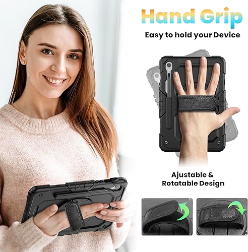 Miniatura 9 de Herize Samsung S9 Case 11 Inch with Screen Protector Pen Holder  Galaxy Tab S9 FE 10.9 inch Case for Kids  Full-Body Silicone Protective Case W360