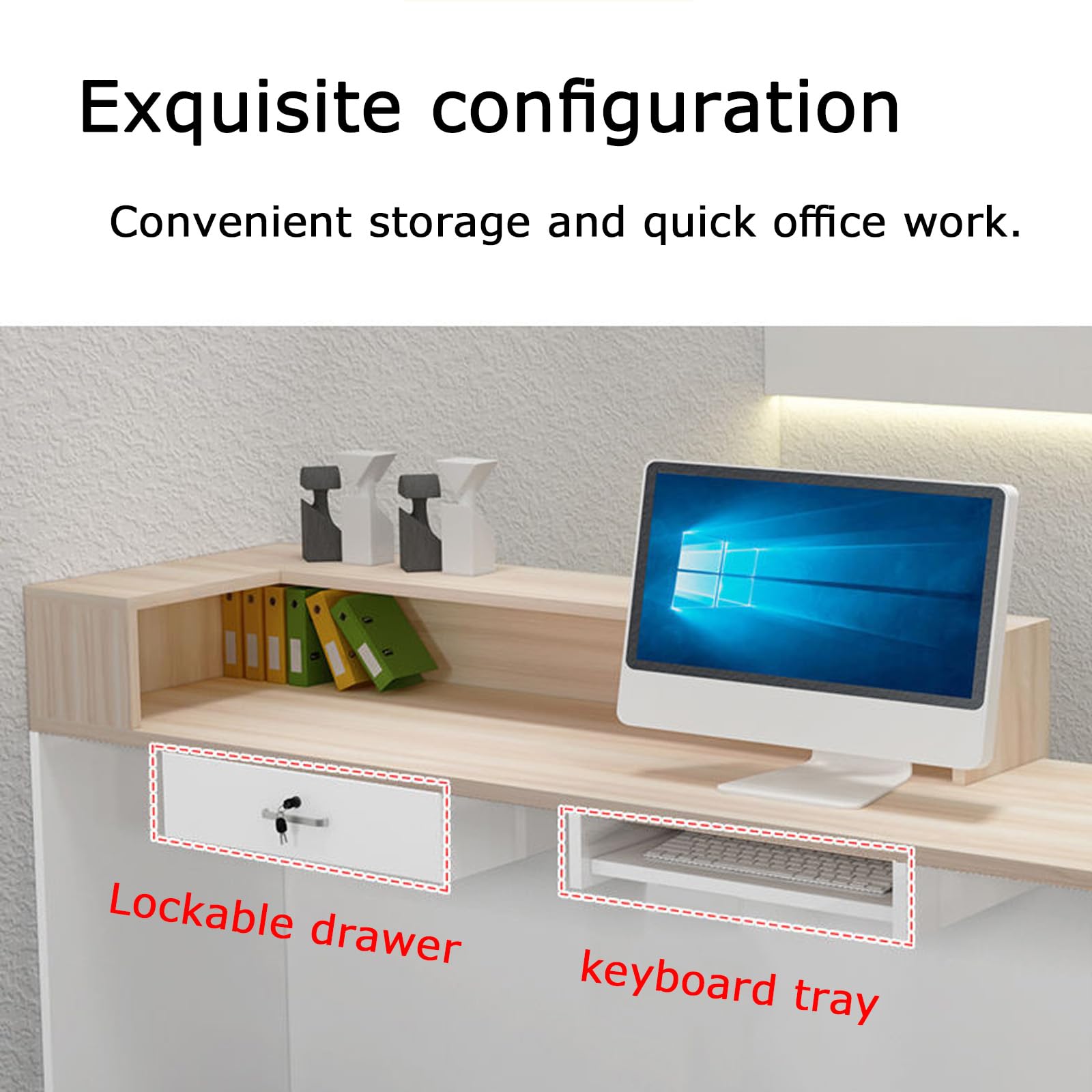 Amazon.co.jp: XINGYUDS 受付カウンター レジカウンター バー