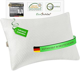 Airflow Kopfkissen – Orthopädisches Kissen – Seitenschläferkissen Nackenkissen aus Memory Foam – Ergonomisches Nackenstützkissen – Nackenschmerzen – Seitenschläfer Pillow – Schlafkissen