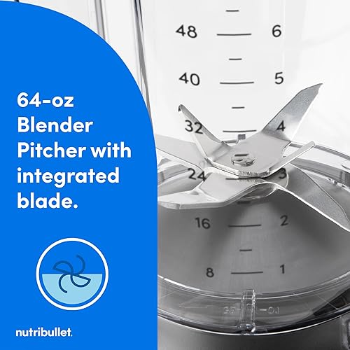 Miniatura 7 de nutribullet SmartSense - Batidora de tamaño completo de 5 velocidades, 1400 vatios, blanco mate