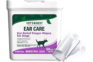 Squishface Ear Relief Finger Wipes for Dogs