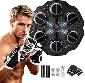 Music Boxing Machine for Adults and Kids Bluetooth Intelligent Boxing Trainer with Gloves